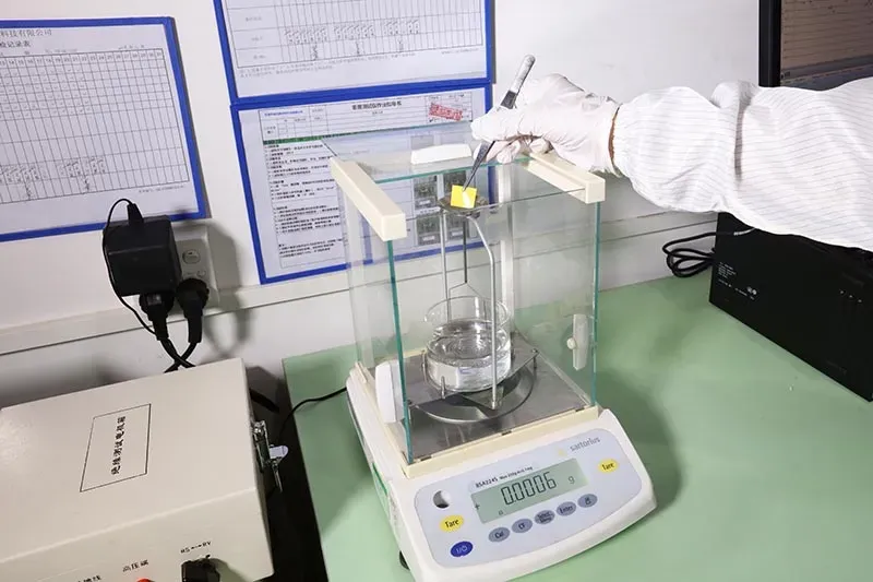 Sheen Technology laboratory thermal pad Density testing